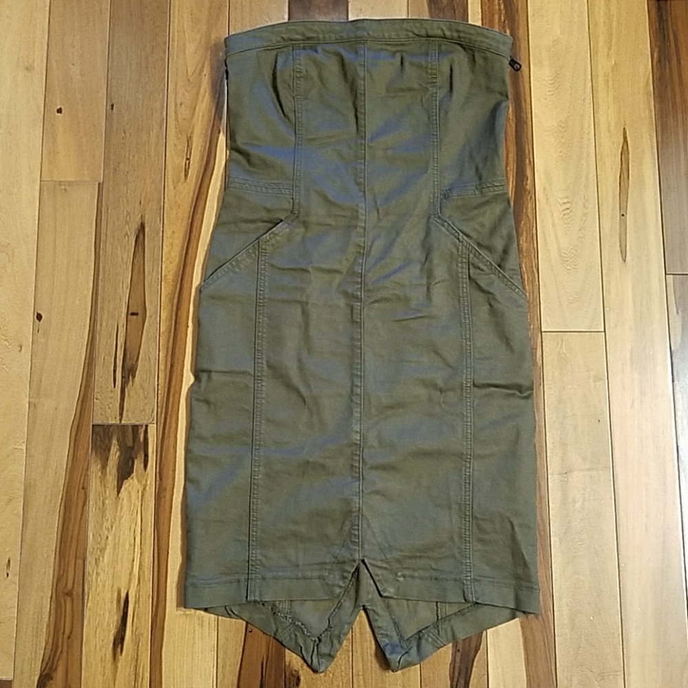 🌟🆕Joe's Army Green Strapless Dress